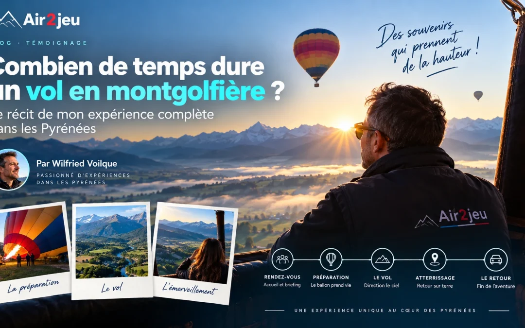 Combien de temps dure un vol en montgolfière ? Je vous raconte mon expérience